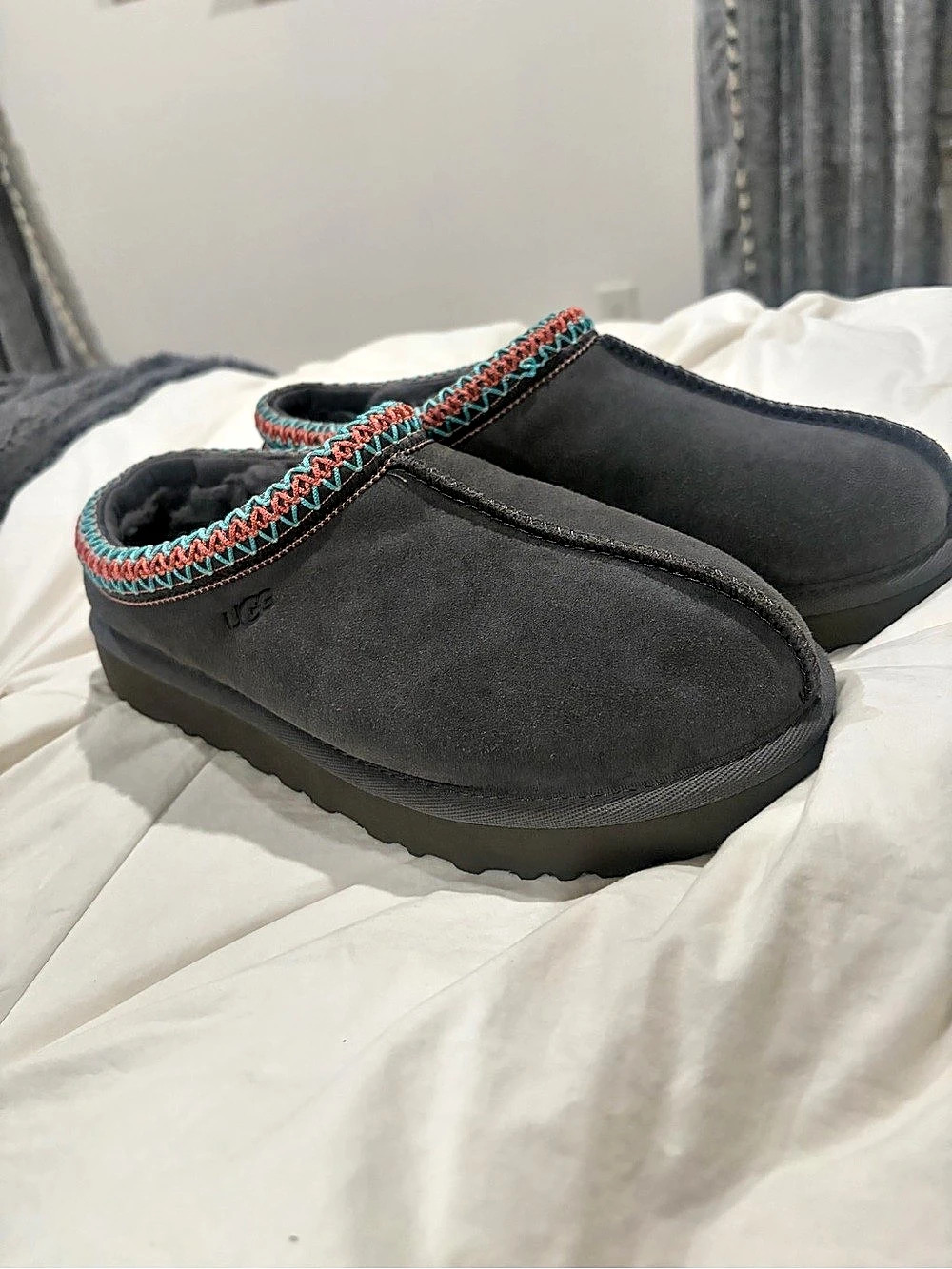UGG Tasman Grey Slippers US 8